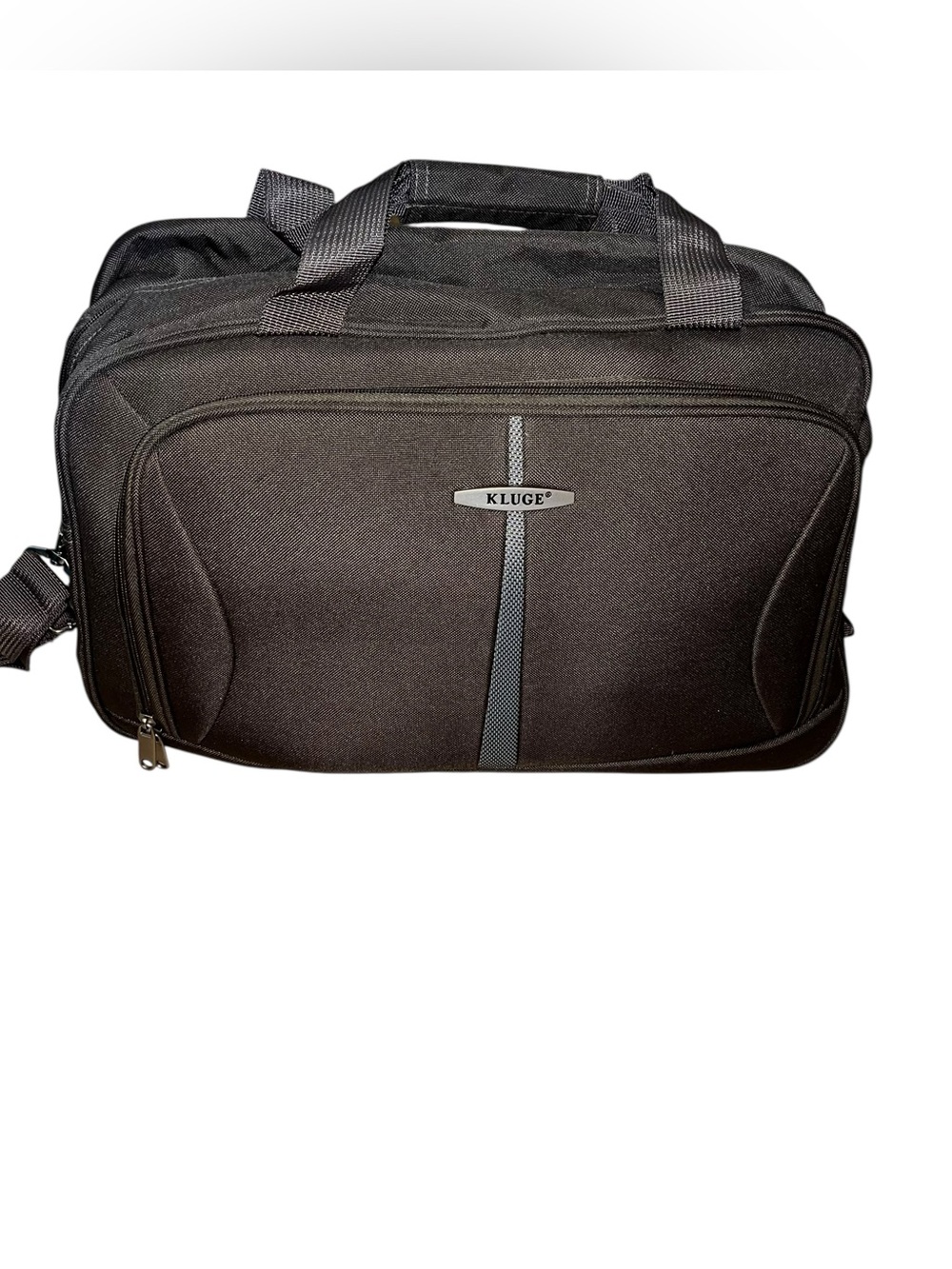 Kluge luggage travel carryon shoulder bag new nwot grey